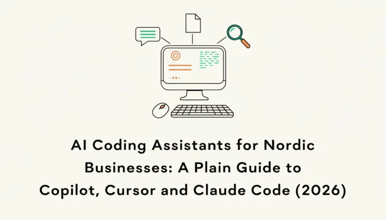 AI Coding Assistants for Nordic Businesses: A Plain Guide to Copilot, Cursor and Claude Code (2026)