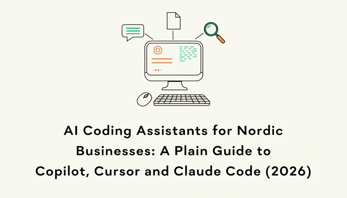 AI Coding Assistants for Nordic Businesses: A Plain Guide to Copilot, Cursor and Claude Code (2026)